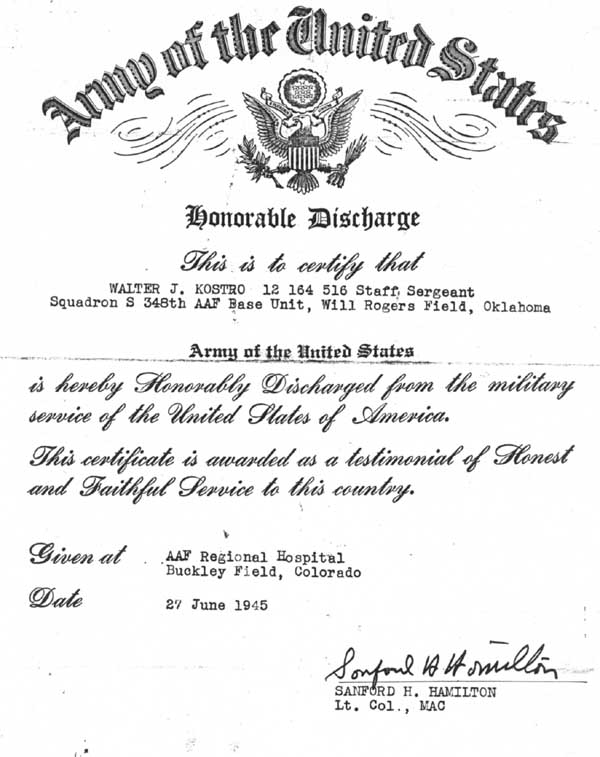 Honorable Discharge