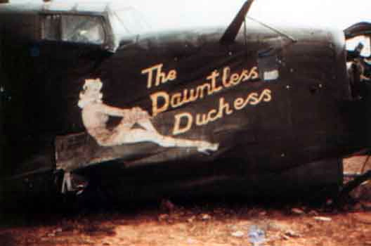 The Dauntless Duchess Nose art