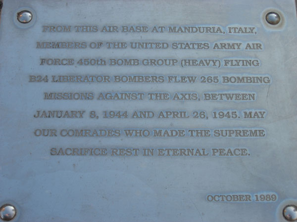 40 Memorial Plaque